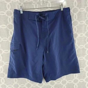 Vintage Maui Mermaids Navy Blue Swim Trunk Men's 1X